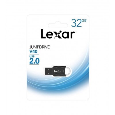 LEXAR 32 GB JumpDrive V40 LJDV40-32GAB USB 2.0 Flash Drive LEXAR 32 GB JumpDrive V40 LJDV40-32GAB USB 2.0 Flash Drive
