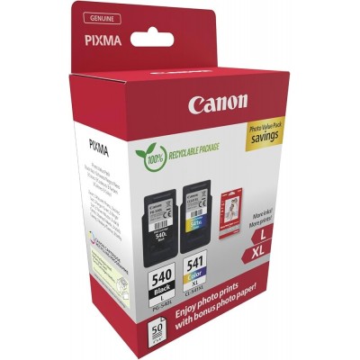 Canon PG-540-CL-541XL Orijinal 2'li Paket Mürekkep Kartuş + Foto Kağıdı Hediyeli