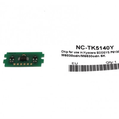 Kyocera Mita TK-5140 Toner Chip Sarı Ecosys M6030-P6130-M6530 (1T02NRANL0)