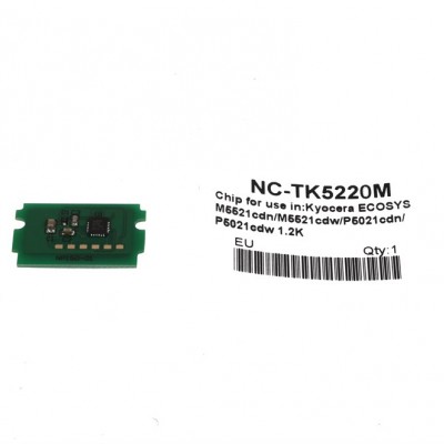 Kyocera Mita TK-5220 Toner Chip Kırmızı ECOSYS P5021-M5521 (1T02R9BNL1)