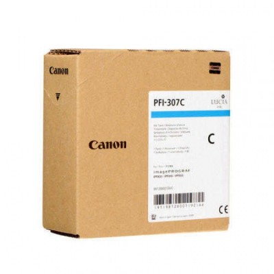 Canon PFI-307C Kutusu Hasarlı Mavi Orjinal Kartuş