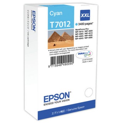 Epson (T7012XXL) C13T70124010 Mavi Orjinal Kartuş