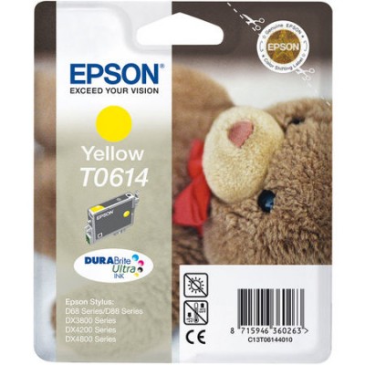 Epson (T0614) C13T06144020 Sarı Orjinal Kartuş