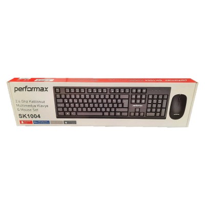 Performax SK1004 Kablosuz Siyah Klavye + Mouse Set