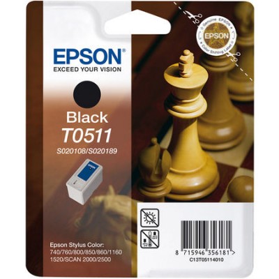 Epson (T0511) C13T05114020 Siyah Orjinal Kartuş