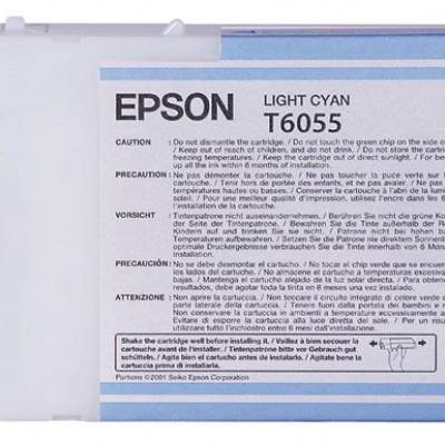 Epson (T6055) C13T605500 Açık Mavi Orjinal Kutusuz Kartuş