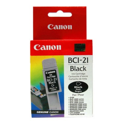 Canon BCI-21 Siyah Orjinal Mürekkep Kartuş