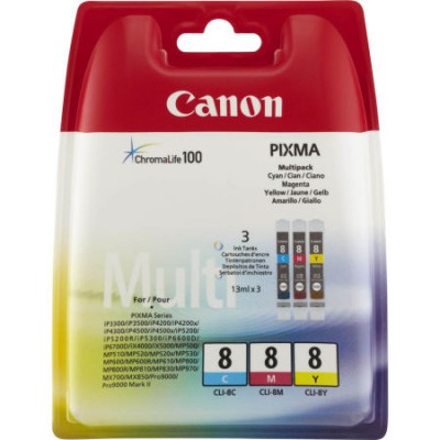 Canon CLI-8 Orjinal Renkli Multi Paket Mürekkep Kartuş