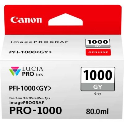 Canon PFI-1000 Orjinal Gri Mürekkep Kartuş 