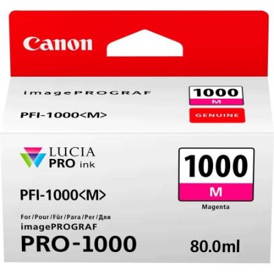 Canon PFI-1000 Orjinal Kırmızı Mürekkep Kartuş 