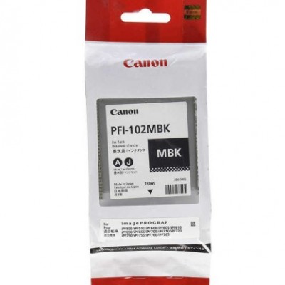Canon PFI-102MBK Mat Siyah Orjinal Kartuş