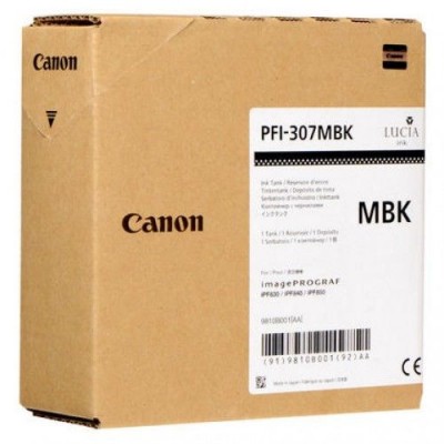 Canon PFI-307MBK Mat Siyah Orjinal Kartuş