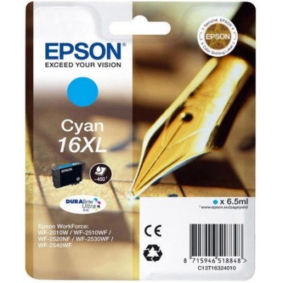 Epson (16XL-T1632) C13T16324020 Mavi Orjinal Kartuş