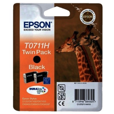 Epson (T0711H) C13T07114H20 Siyah Orjinal Kartuş