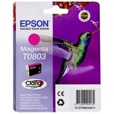 Epson (T0803) C13T08034020 Kırmızı Orjinal Kartuş