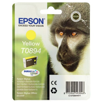 Epson (T0894) C13T08944020 Sarı Orjinal Kartuş