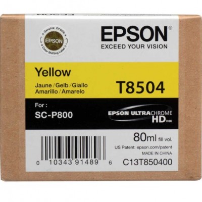 Epson T8504 Sarı Orjinal Kartuş 