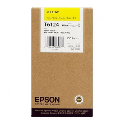 Epson T6124 (C13T612400) Sarı Orjinal Kartuş