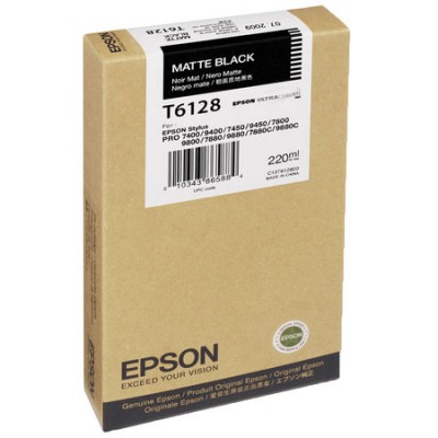 Epson T6128 (C13T612800) Mat Siyah Orjinal Kartuş