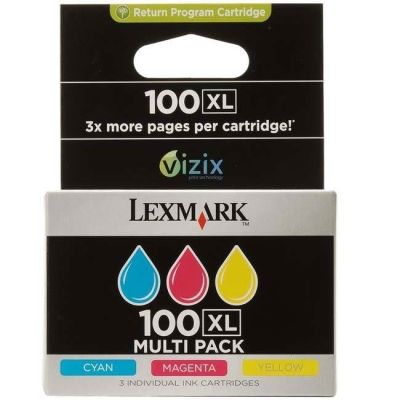 Lexmark (100XL) 14N0850E Renkli Orjinal Kartuş Avantaj Paketi