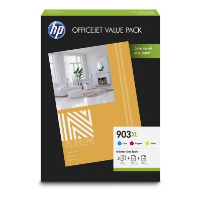 Hp 1CC20AE (903XL) Renkli Orjinal Kartuş + Office Value Pack A4 Kağıt 75 Yaprak