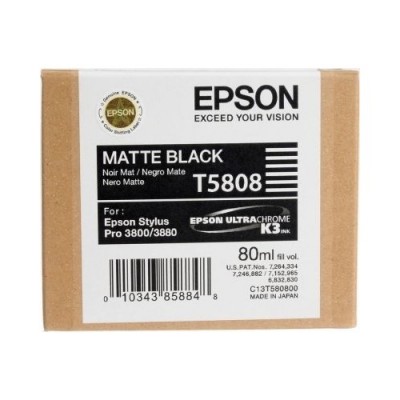Epson T5808 Mat Siyah Orjinal Kartuş
