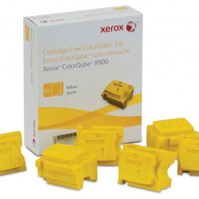 Xerox ColorQube 8900- (108R01024) Sarı Orjinal Katı Mürekkep 6Lı