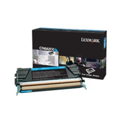 Lexmark C746A3CG  Orijinal Mavi Toner