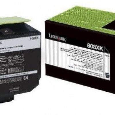 Lexmark (CX510) 80C8XK0 Siyah Orjinal Toner Extra Yüksek Kapasiteli