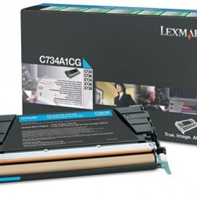 Lexmark (X746) X746A1CG Mavi Orjinal Toner