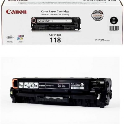 Canon CRG-118BK Siyah Orjinal İkili Paket Toner