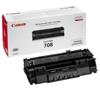 Canon CRG-708 Kutusu Hasarlı Siyah Orjinal Toner 