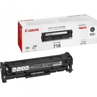 Canon CRG-718BK Siyah Orjinal İkili Paket Toner