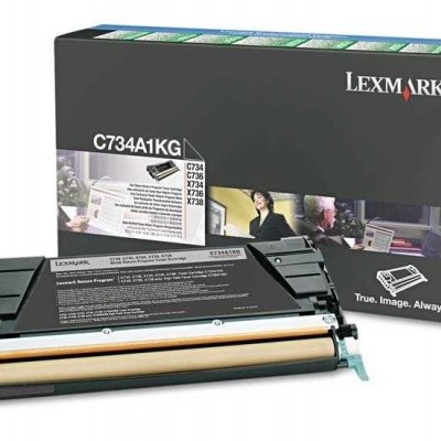 Lexmark C734A1KG Siyah Orjinal Toner