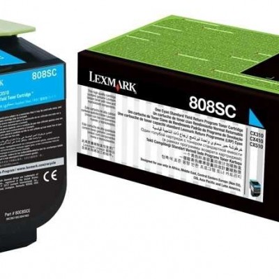 Lexmark 80C8SC0 Mavi Orjinal Toner 