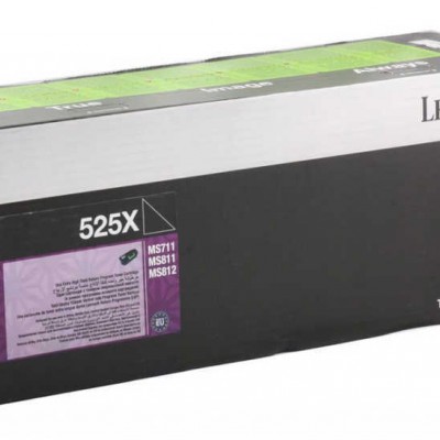 Lexmark 52D5X00 Kutusu Hasarlı Siyah Orjinal Toner 