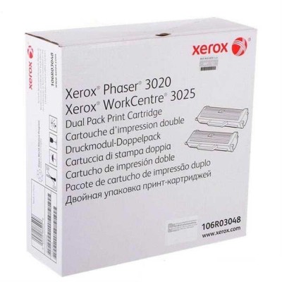 Xerox Phaser 3020-WC3025 2'li (106r03048) Paket Siyah Toner