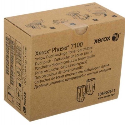 Xerox Phaser 7100 - (106R02611) Sarı Orjinal Toner 2Li Paket