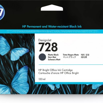 HP 3WX25A (728) Mat Siyah Orjinal Kartuş - T730 / T830 