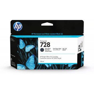 HP 3WX25A (728) Mat Siyah Orjinal Kartuş - T730 / T830 