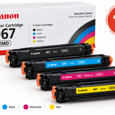 Canon CRG-067 Orjinal Demo Toner Seti