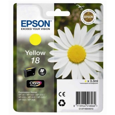 Epson (18) T18044020 Sarı Orjinal Kartuş