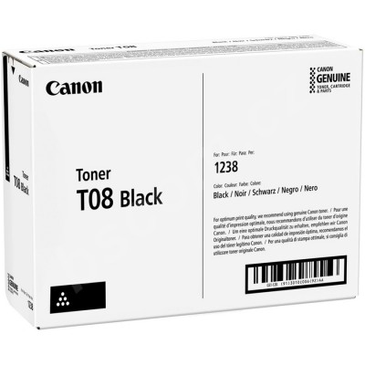 Canon T08 3010C006 Siyah Orjinal Toner LBP1238  MF1238 
