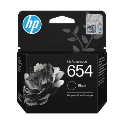 HP 654 7FP39UE Siyah Orijinal Kartuş