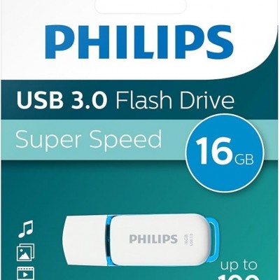 PHILIPS FM16FD75B/00 16 GB Snow USB3.0 Bellek Mavi/Beyaz