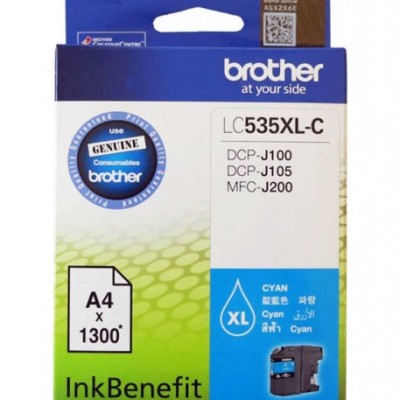 Brother LC535XLC Mavi Orjinal Kartuş