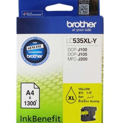 Brother LC535XLY Sarı Orjinal Kartuş