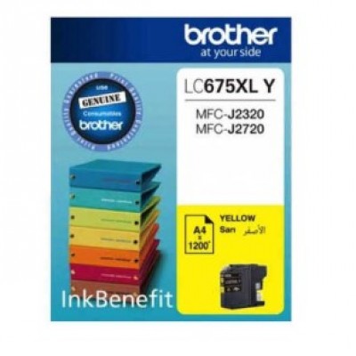 Brother LC675XLY Sarı Orjinal Kartuş