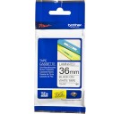 Brother TZe-261 Beyaz Üzerine Siyah Etiket Şeridi 36mm x 8m