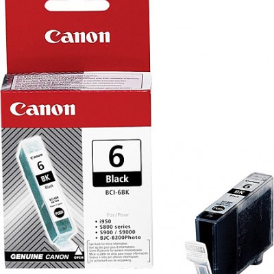 Canon BCI-6 Siyah Orjinal Mürekkep Kartuş Canon BCI-6 Siyah Orjinal Mürekkep Kartuş